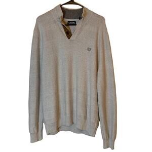 Chaps Tan Men's Cardigan/Sweater. Size Large